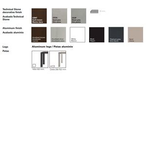 Mesa Extra Cerámica Square Andreu World