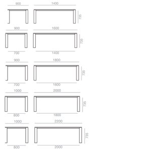 Mesa Extra Cerámica Square Andreu World