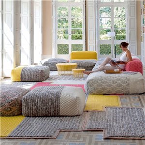 Puff Mangas Space Square Plait Amarillo GAN