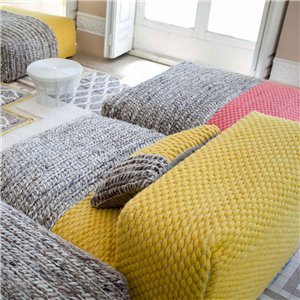 Cojín Mangas Space Plait Amarillo GAN