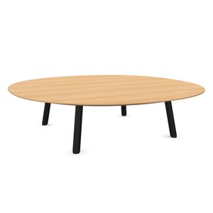 Mesa auxiliar Maarten ovalada Viccarbe