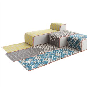 Alfombra Banda individual C Turquoise GAN