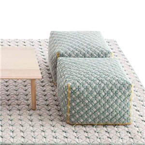 Pouf Small Silai Celadon GAN