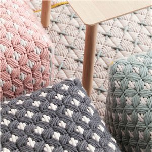 Pouf Small Silai Celadon GAN