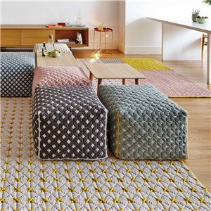 Pouf Small Silai Celadon GAN