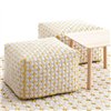 Pouf Small Silai White GAN