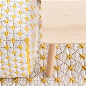 Pouf Small Silai White GAN