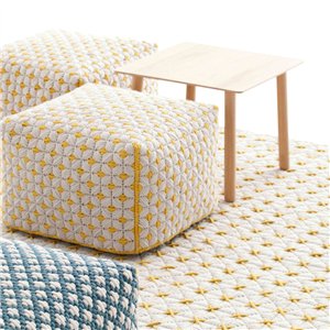 Pouf Small Silai White GAN