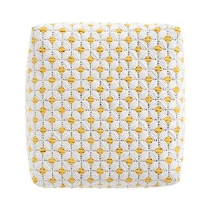 Pouf Small Silai White GAN