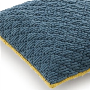 Cojín Silai cuadrado Light grey-blue GAN