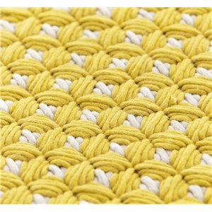 Cojín Silai rectangular Yellow-white GAN