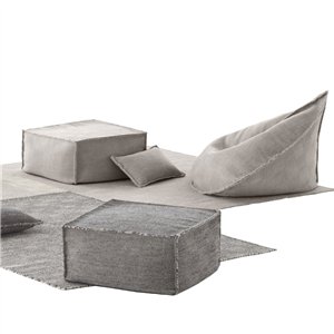 Puff cuadrado Sail Negro GAN