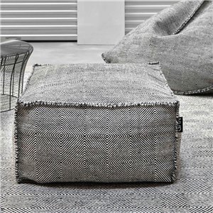 Puff cuadrado Sail Negro GAN