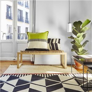 Cojín Rustic Chic Geo Pistachio 64x64 GAN