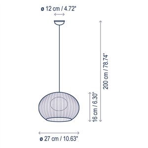 Lámpara suspensión Garota S/01 Bover