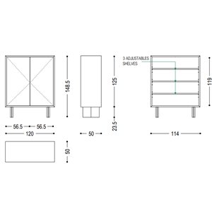 Aparador Rewood High Riva1920