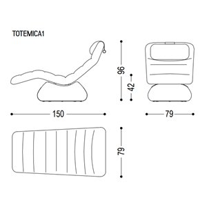 Chaise longue Totemica Riva1920