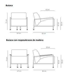 Butaca Colubi Outdoor Viccarbe