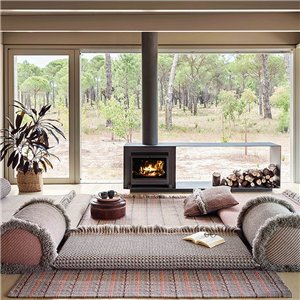 Alfombra Garden Layers Checks terracotta GAN