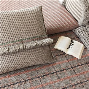 Alfombra Garden Layers Tartan terracotta GAN