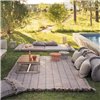Alfombra Garden Layers Tartan terracotta GAN
