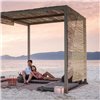 Colchoneta Small Garden Layers Checks terracotta GAN