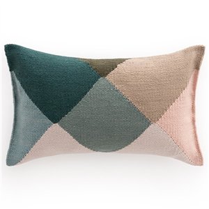 Cojín Diamond Nude-Petrol rectangular GAN