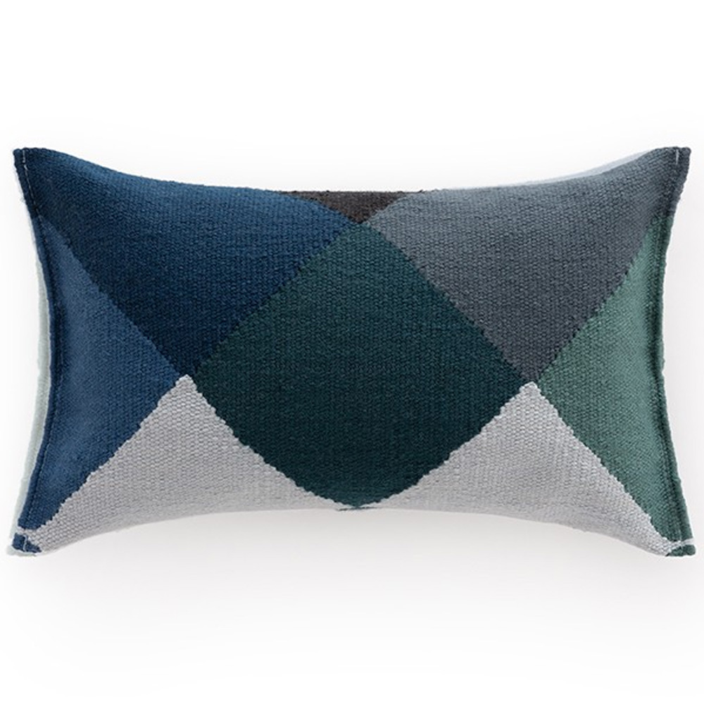 Cojín Diamond Blue-Green rectangular GAN