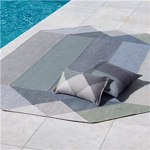 Cojín Diamond Green-Grey cuadrado GAN