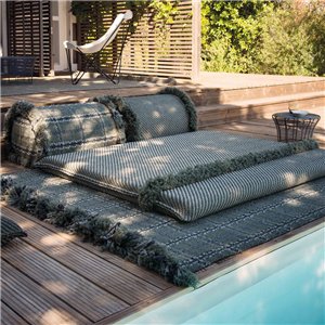 Alfombra Garden Layers Tartan green GAN