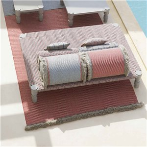 Alfombra Garden Layers Diagonal almond-red GAN