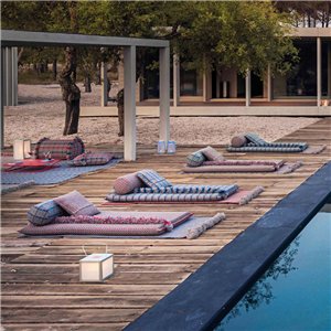 Colchoneta Small Garden Layers Gofre blue GAN