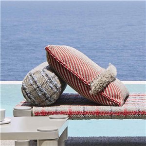 Cojín Big Garden Layers Diagonal almond-red GAN