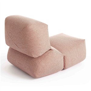 Puf Grapy Orange vichy Outdoor GAN