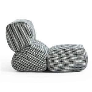 Puf Grapy blue deco Outdoor GAN