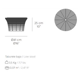 Taburete bajo Aram GAN