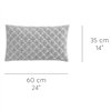 Cojín Silai rectangular Rose-light grey GAN