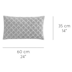 Cojín Silai rectangular Yellow-white GAN