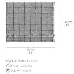 Colchoneta Big Garden Layers Diagonal almond-peach GAN