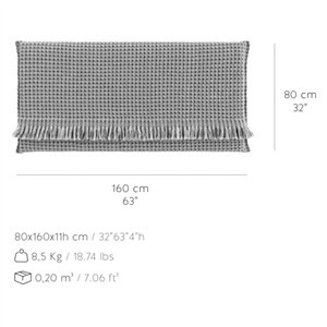 Colchoneta Small Garden Layers Checks blue GAN