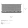 Colchoneta Small Garden Layers Checks blue GAN