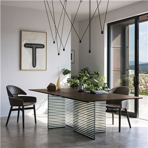 Mesa rectangular Big Wave Ecomalta Fiam