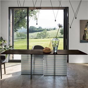 Mesa rectangular Big Wave Ecomalta Fiam