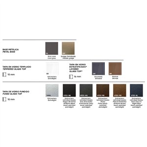 Mesa rectangular Agos Fiam