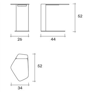 Mesa auxiliar Stone Fiam
