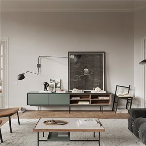 Mueble bajo Aura con forro abierto Treku