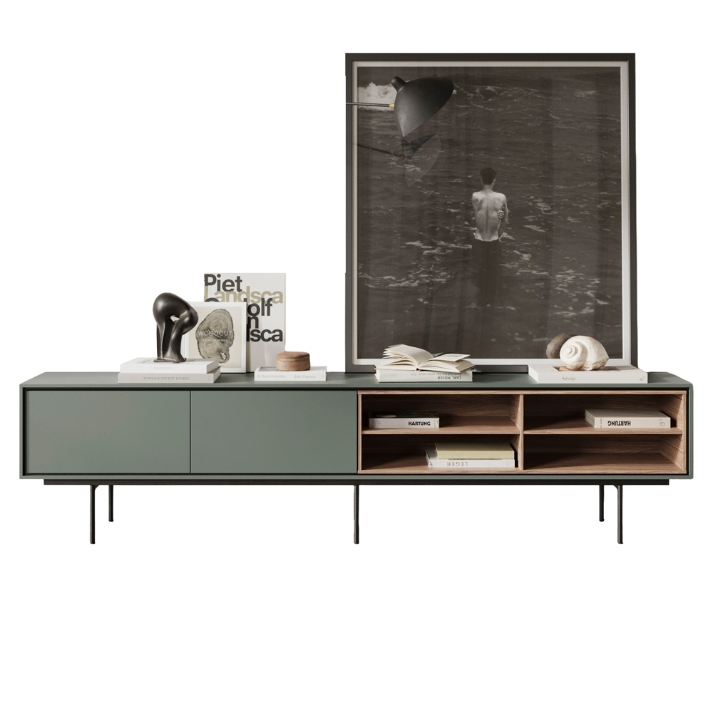 Mueble bajo Aura con forro abierto Treku