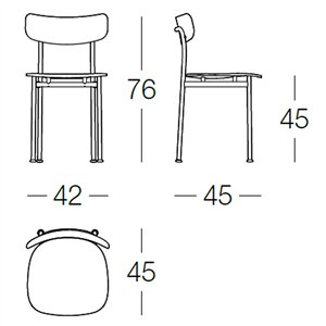 Silla Motta madera Magis