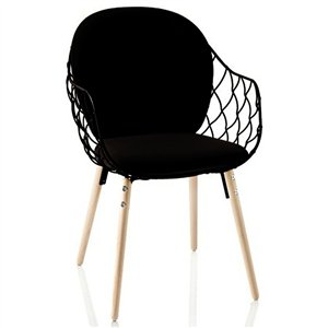 Silla Piña Tapizada Madera Magis