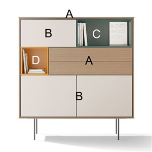 Aparador alto Aura S6 Treku